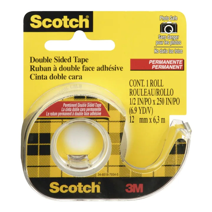 DISPENSER CU BANDA DUBLU ADEZIVA 12MM*6.3M SCOTCH 3M DISPENSER CU BANDA DUBLU ADEZIVA 12MM*6.3M SCOTCH 3M